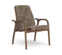 Laminett Armchair Lacquered Walnut/Sahara/Sheepskin
