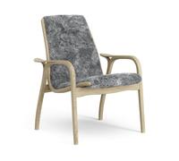 Laminett Armchair Oak Veneer/Scandinavian Grey/Sheepskin