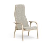 Lamino High Armchair Lacquered Beech/Moonlight/Sheepskin