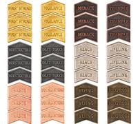 LAMJAM 36 Pieces Magic The Gathering Antique Metal Token Counter MTG Keyword Counters Creature Stats Buff Tokens for CCG Card Gaming Accessories