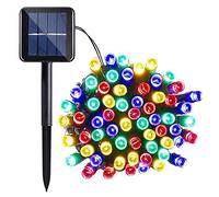 Lamker 12M 100 LED Solar String Lights Outdoor Waterproof 8 Modes Multicolour Fairy Light for Patio Garden Porch Yard Wall Fence Tree Christmas Wedding Party Festival Lighting Decorative