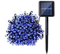 Lamker 20M 200 LED Outdoor String Lights Solar Powered Waterproof 8 Modes Blue Fairy Light for Garden Patio Porch Pathway Yard Wall Fence Tree Christmas Wedding Party Festival Lighting Decorative