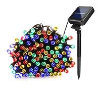 Lamker 20M 200 LED Solar String Lights Outdoor Waterproof 8 Modes Multicolour Fairy Light for Patio Garden Porch Yard Wall Fence Tree Christmas Wedding Party Festival Lighting Decorative