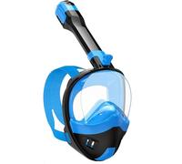 Lamker Snorkel Mask Full Face Diving Mask Foldable Snorkelling Mask for Adults with Detachable Camera Mount 180° Panoramic View Anti-Leak Anti-Fog S/M