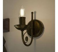 Lamkur Ayleen steel wall lamp, no lampshade, black