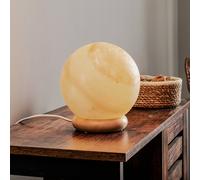 Lamkur Harmony table lamp, salt stone, 16 cm sphere