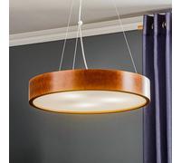 Lamkur Kerio hanging light, Ø 47 cm, rustic pine