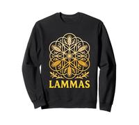 Lammas Lughnasadh Vibes Sacred Grain Flower Mandala Symbol Sweatshirt