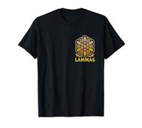 Lammas Lughnasadh Vibes Sacred Grain Flower Mandala Symbol T-Shirt