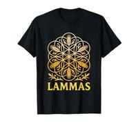 Lammas Lughnasadh Vibes Sacred Grain Flower Mandala Symbol T-Shirt