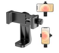 Lammcou Smartphone Tripod Mount Adapter, Adjustable Phone Clamp Clip Holder for Tripod Monopod Selfie Stick for 4.3-6.5 inch Mobile Phone