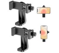 Lammcou Tripod Mobile Phone Holder Mobile Phone Tripod Adapter Accessories for Tripod Selfie Stick Monopod Vertical and Horizontal Mobile Phone Holder Tripod Smartphone Clip Mount