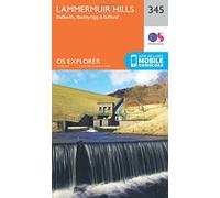 Explorer 345 Lammermuir Hills Map With Digital Version - Orange, Orange One Size