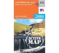 Lammermuir Hills Map | Weatherproof | Dalkeith, Bonnyrigg & Gifford | Ordnance Survey | OS Explorer Active Map 345 | Scotland | Walks | Hiking | Maps | Adventure