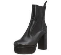 Lamoda 5 More BlackPU Platform Ankle Boots Modern Chic Trendy Everyday Wear Durable Comfort Ankle-High Boots for Casual Outings Office Style or Evening Events UK4