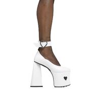 LAMODA Amour Women White PU Black Flats Shoes with Cushioned Footbed, Lightweight Elegant Flats for Parties, Social Events, Casual Wear, Stylish Comfortable Footwear UK5