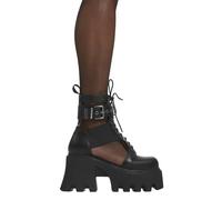 Lamoda Busy Black Chunky Platform Ankle Boots Bold Edgy Statement Footwear