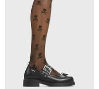Lamoda Explorer Black PU Trendy Urban Platform Shoes Comfortable Stylish - UK6