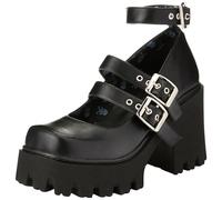 Lamoda Freestyle Chunky Mary Jane Shoes in BlackPU for Women, Trendy Comfortable Design with Thick Sole Perfect for Casual, Party, or Everyday Wear, Modern Stylish Footwear, UK6