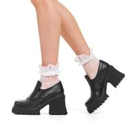 Lamoda Good Evening Black Chunky Platform Shoes Classic Comfortable Stylish - UK3