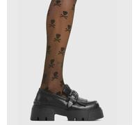 Lamoda Hurt Black PU Chunky Platform Creeper Boots Trendy Fashion Statement - UK8