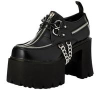 Lamoda Hype Chunky Platform Shoes in BlackPU for Women, Trendy Comfortable Sneakers with Thick Sole Perfect for Casual, Office, Party, or Everyday Wear, Modern Stylish Footwear, UK6