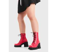 Lamoda In Opposition Chunky Platform Ankle Boots Fuchsia PU, Bold Chunky Boots - Pink - UK 6