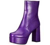 LAMODA Women's Making Moves Ankle Boot, Purple PU, 3.5 UK