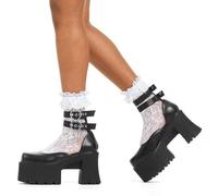 Lamoda Mistake Black Chunky Platform Shoes Comfortable Bold Trendy Footwear - UK3