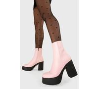 Lamoda My Hero Platform Ankle Boots Pink PU, Bold Platform Ankle Boots - Pink - UK 5