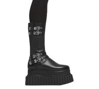 LAMODA Night Time Black PU Flat Shoes with Cushioned Comfort, Lightweight and Durable for All-Day Wear, Perfect for Casual, Office, Parties, or Everyday Outings, Size UK6