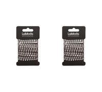 LaModa No Kinks Hair Ponytailer/Invisible Bobble. Clear. Pack of 10
