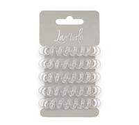 LaModa No Kinks Hair Ponytailer/Invisible Bobble. Clear. Pack of 5