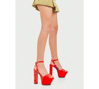 Lamoda Not Over Yet Platform Sandals PAT, Bold Platform Sandals - Red - UK 5 - Casual