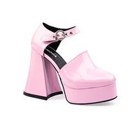Lamoda One in A Million PinkPAT Platform Heels for Women - Chunky Elevated Sole Shoes, Trendy Streetwear Design, Comfortable Fit, Fashion-Forward PinkPAT Footwear, UK8