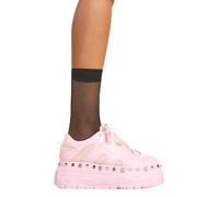 LAMODA Peachy Keen Pink PU Platform Heels UK6 - Stylish Statement High Heel Footwear with Bold Fashion Design, Comfortable Fit, Durable Finish, Perfect for Party and Casual Wear