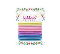 LaModa Princess Hair Ponytailers in Assortment of Pastel Colours. Pack of 12