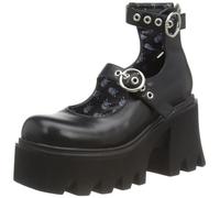 Lamoda Slow Jamz Black Chunky Platform Ankle Boots for Women, Lace-Up Streetwear Fashion, Bold Elevated Sole, Trendy Ankle Design, Comfortable Everyday Wear UK4