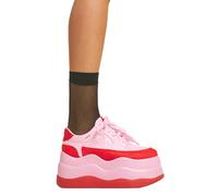 Lamoda Spacey Pink PU Chunky Platform Boots Trendy Stylish Statement Shoes - UK7