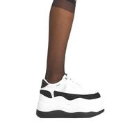 Lamoda Spacey White PU Chunky Platform Boots Trendy Stylish Statement Shoes - UK5