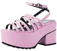 Lamoda Summer Fling PinkPAT Chunky Platform Sandals for Women Stylish Trendy Open Toe Summer Footwear Comfortable Cushioned Sole Elegant Party Look UK5