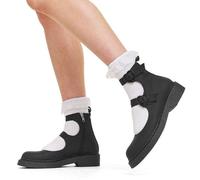 Lamoda Trapped Black Shoes - Stylish Comfortable PU Sneakers for Women - UK6