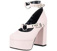 LAMODA Women's Walk with Faith Court Shoe, Pink Pu, 4 UK