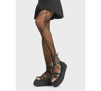 Lamoda Walkin' On Sunshine Black PU Chunky Platform Creeper Sandals UK 4 - UK4