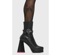 Lamoda Women's All Yours BlackStretch Platform Ankle Boots Trendy Everyday Style in Black | Size: 9 Lamoda Black 9