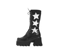 LAMODA - Women's Big League Chunky Platform Calf Boots in UK6