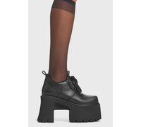 Lamoda Women's Bluffing Black PU Chunky Platform Boots Stylish Statement Footwear | Size: 7 Lamoda Black 7