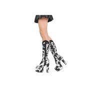 Lamoda Women's Cowgirl White Platform Knee High Boots, Retro Rodeo Style | Size: 3 Lamoda White 3