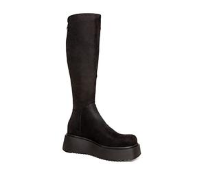 LAMODA - Women's Cruel Winter Chunky Knee High Boots, Black UK 7