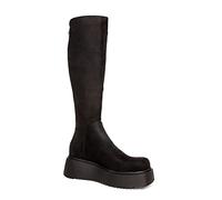 LAMODA - Women's Cruel Winter Chunky Knee High Boots, Black UK 8